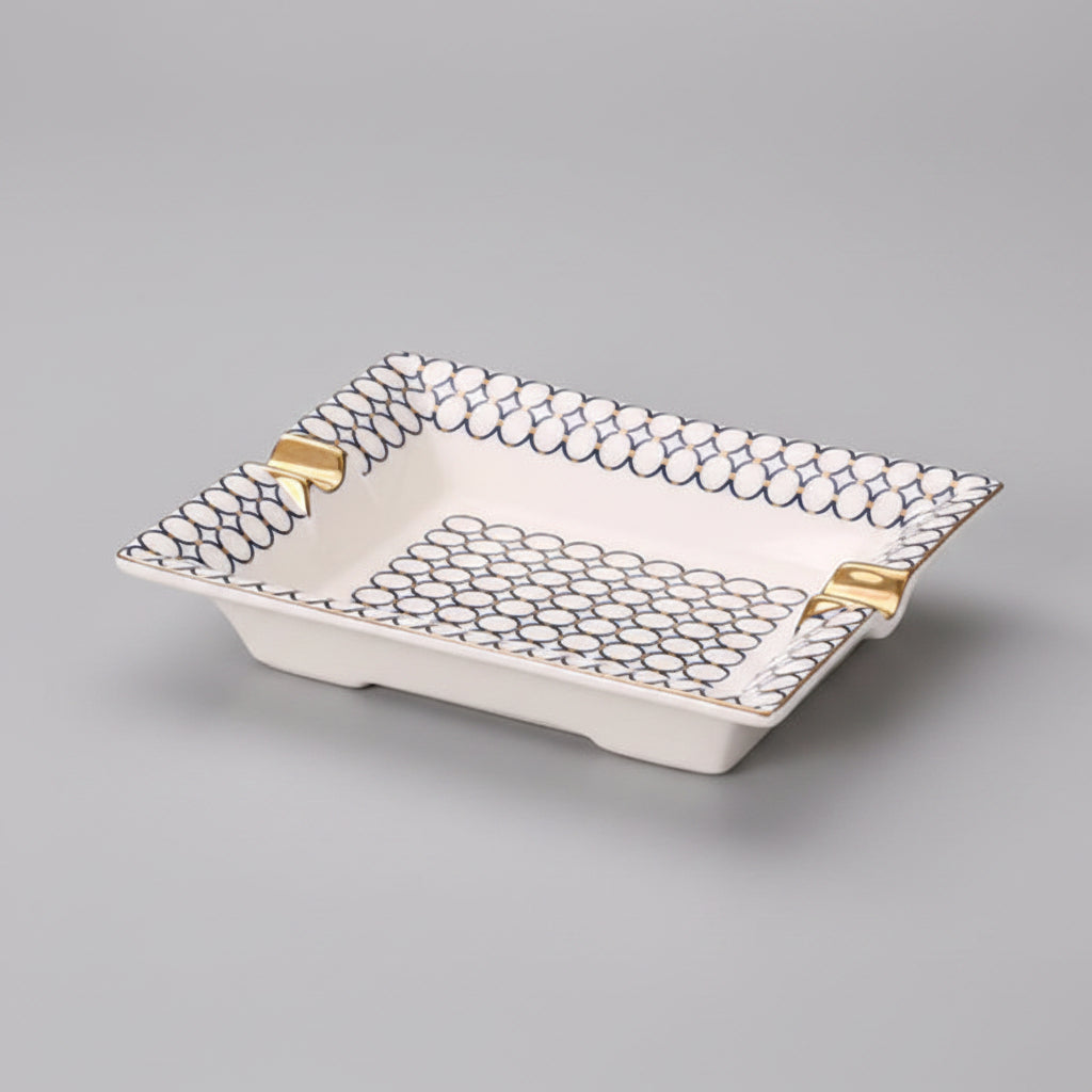 Large Ceramic Ashtray Fashion Cigar Home Bar...